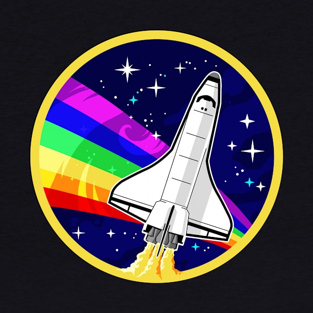 NASA Rainbow Pride Spaceflight Badge by forge22